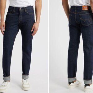EDWIN Japan Men's Regular Selvage Tapered Jeans Wet Dark Wash Blue 34x34 $270